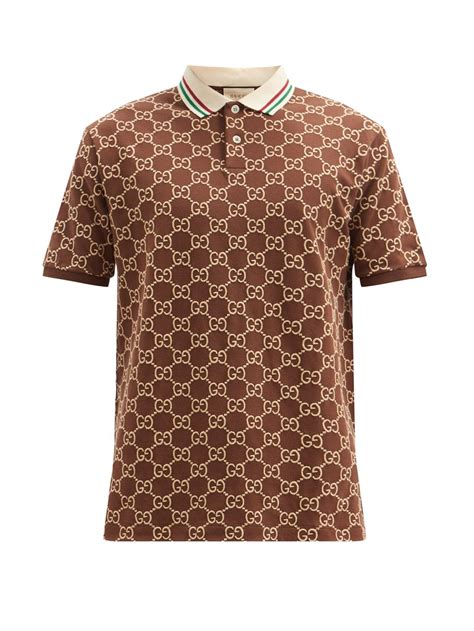 gucci polo brown